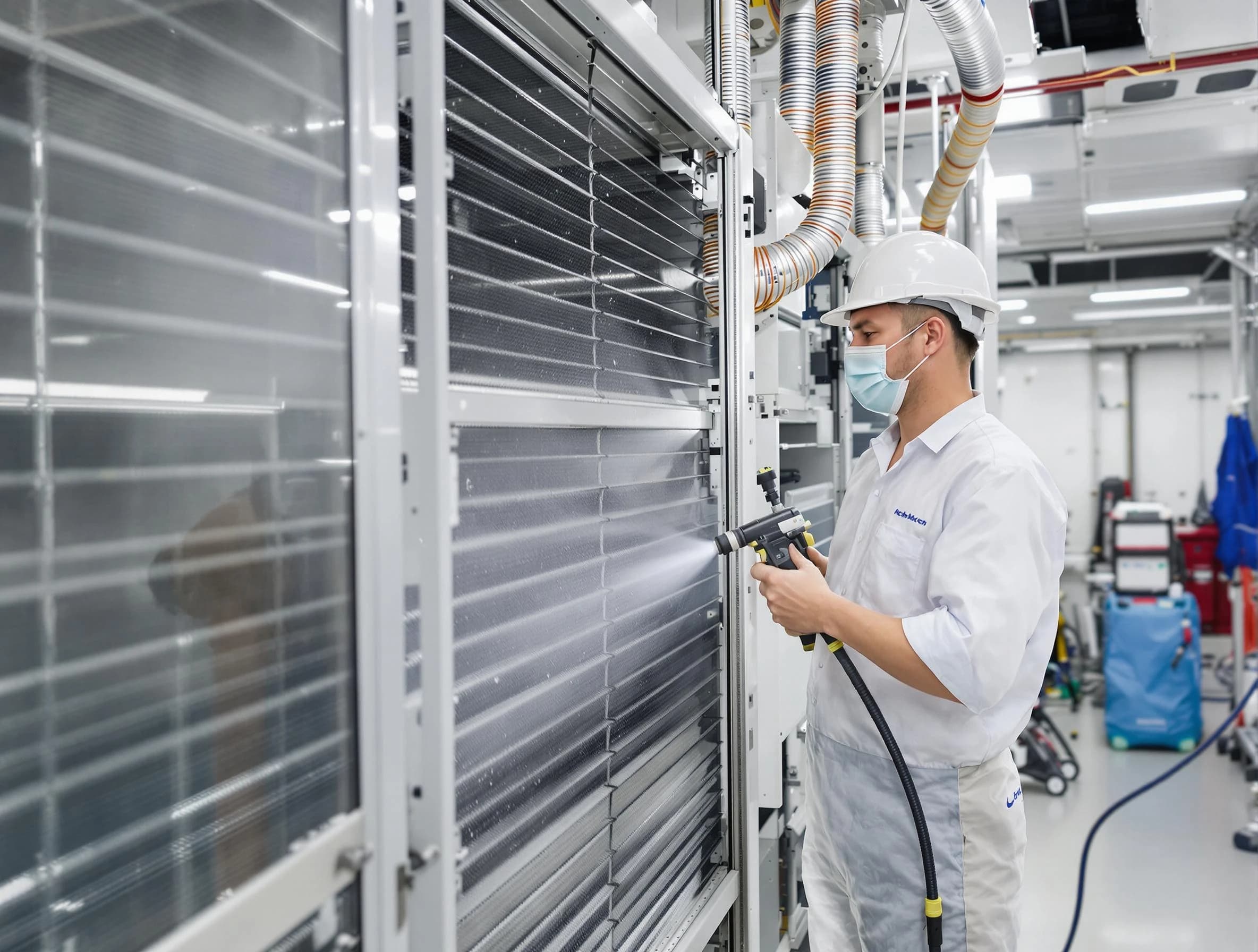 Professional AC coil cleaning by Wellsville Air Duct Cleaning in Wellsville