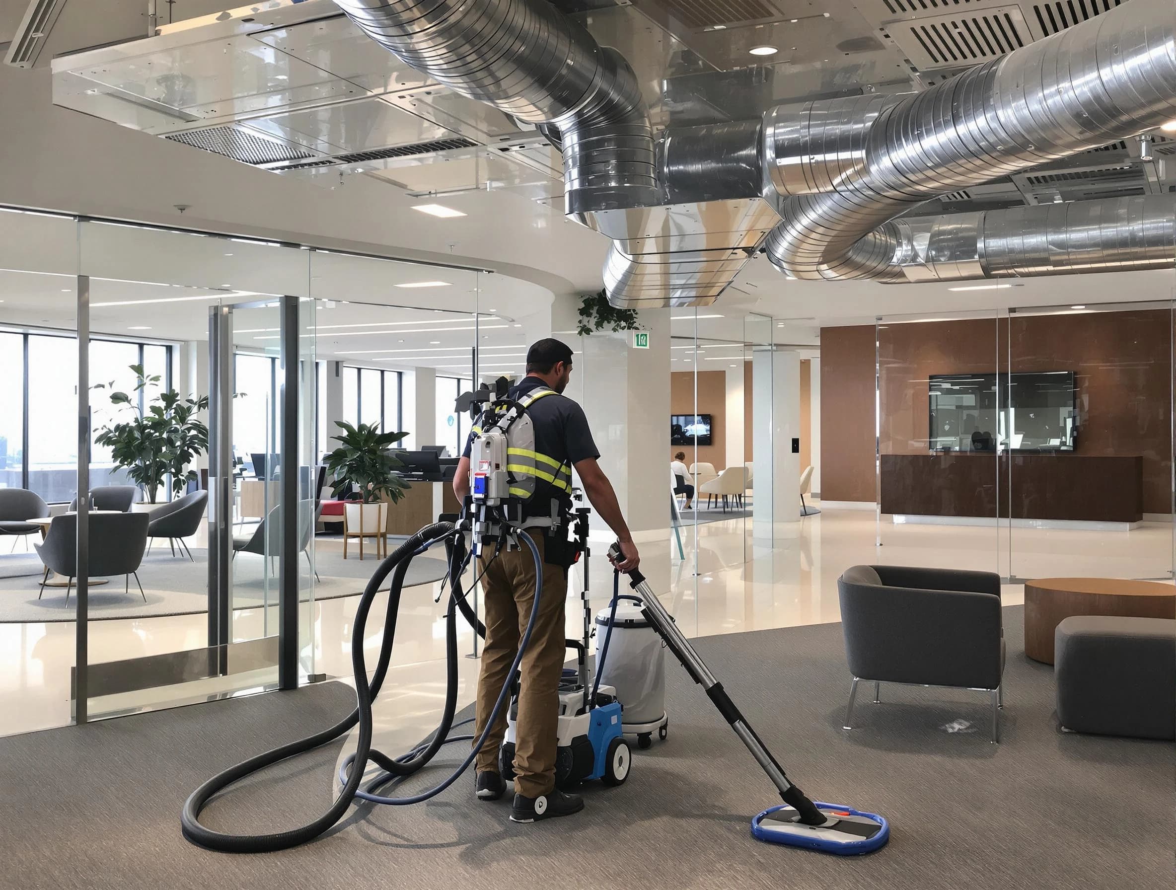 Commercial duct cleaning service by Wellsville Air Duct Cleaning in Wellsville