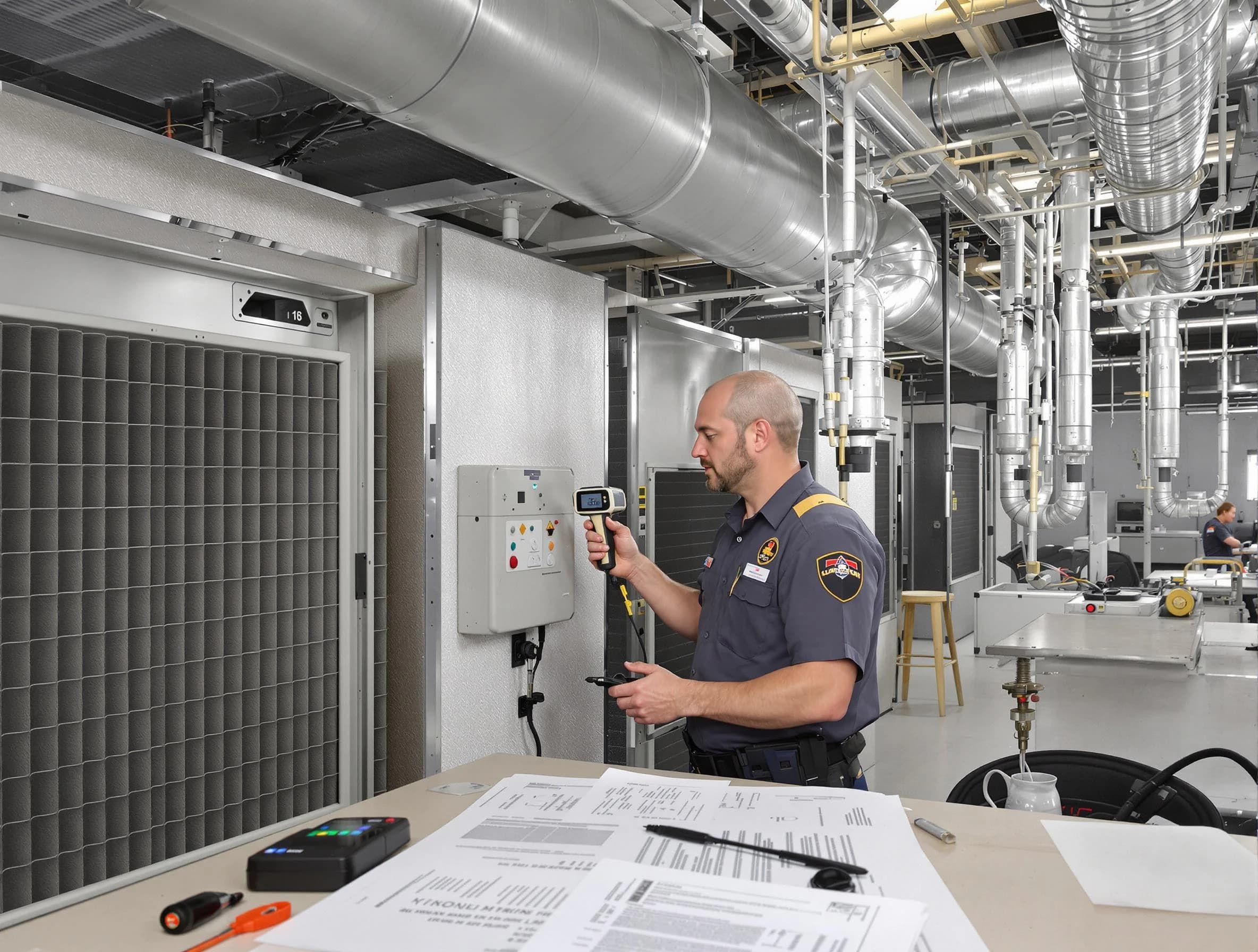 Professional filter system inspection by Wellsville Air Duct Cleaning in Wellsville