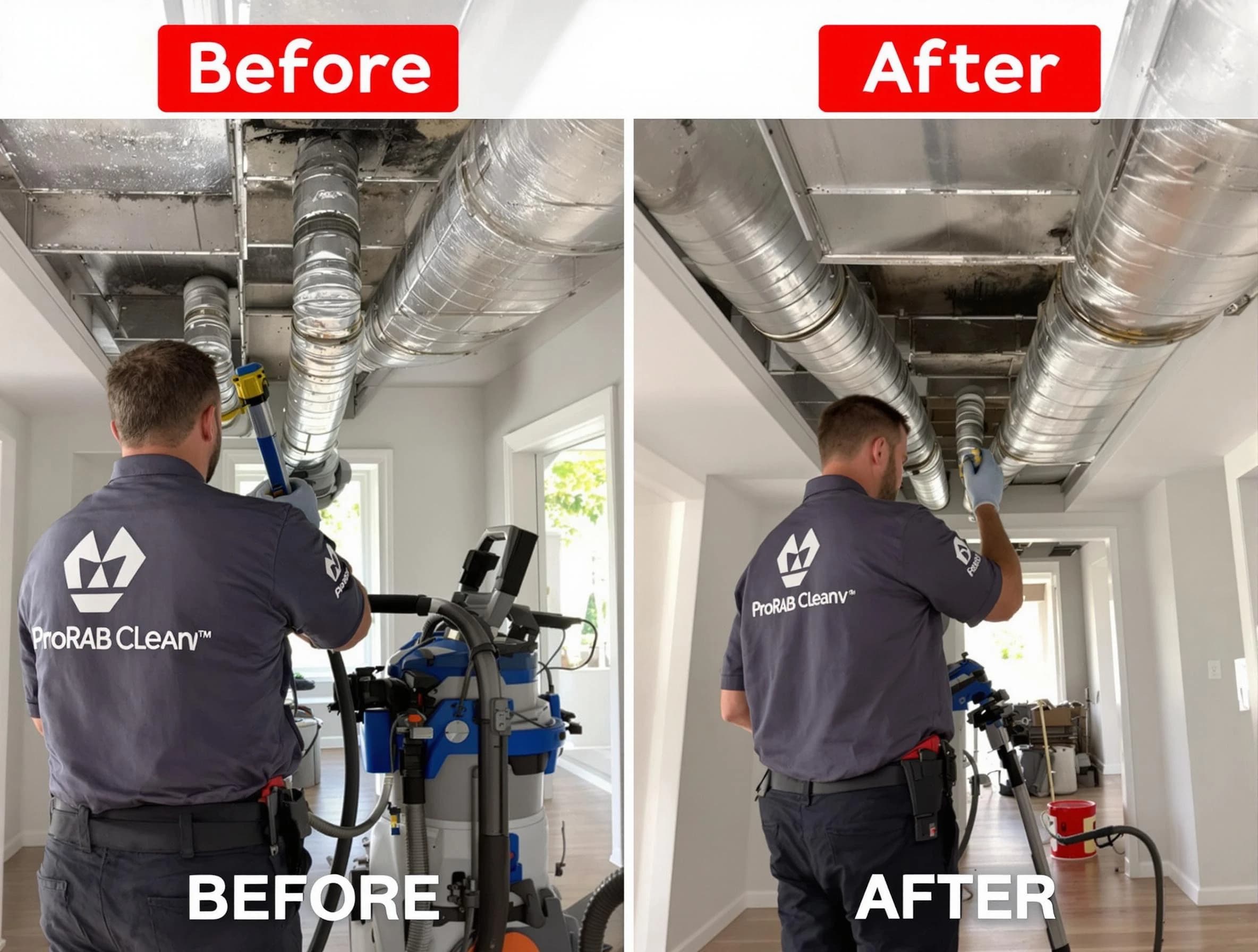 Wellsville Air Duct Cleaning expert performing thorough residential duct cleaning in a Wellsville home