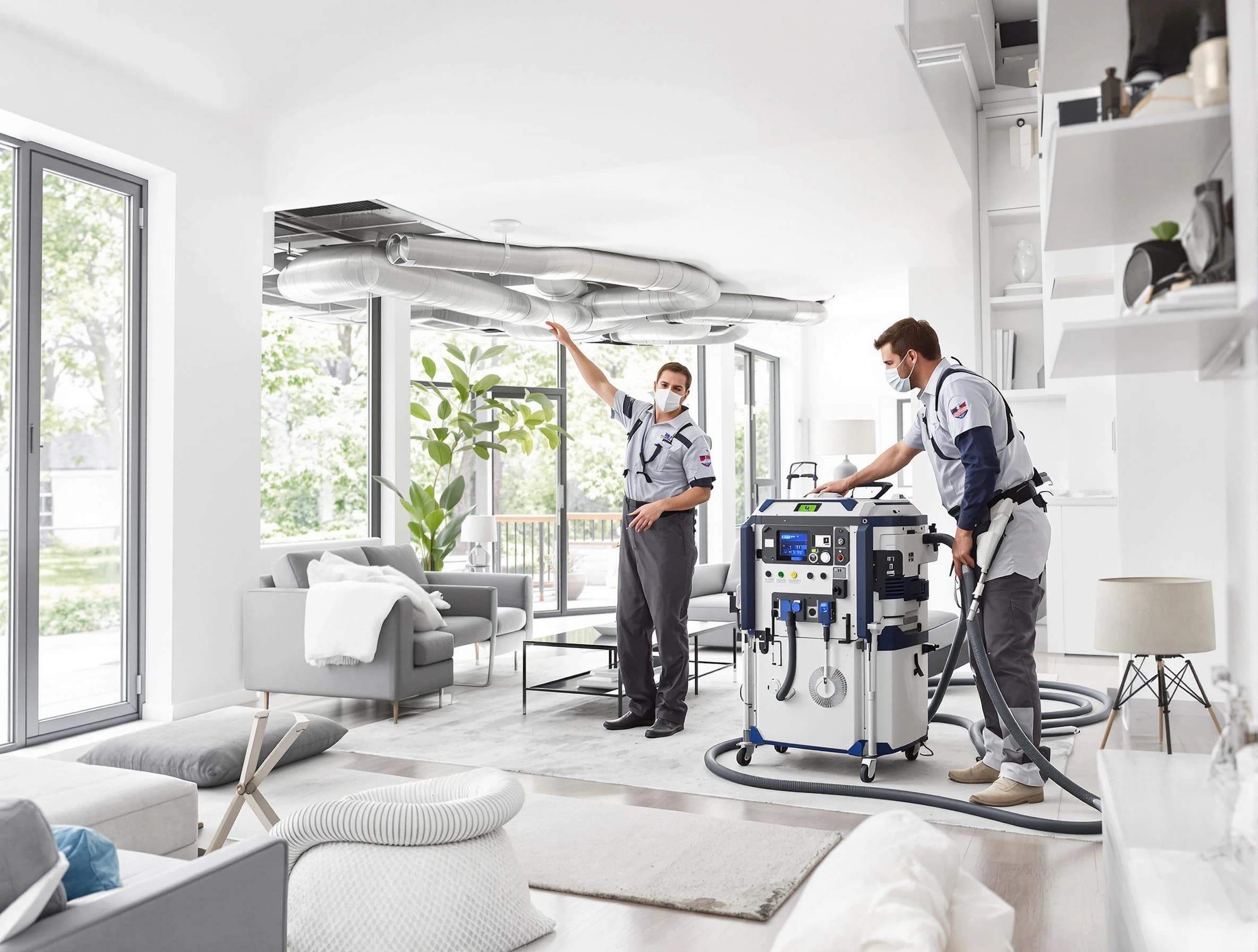 Wellsville Air Duct Cleaning professional conducting pure air duct cleaning with state-of-the-art equipment in Wellsville