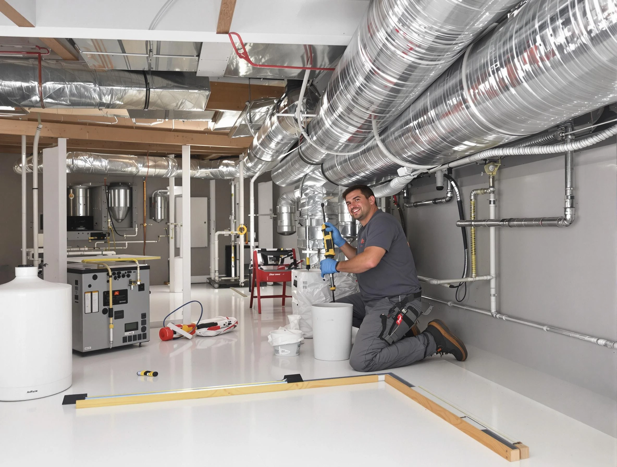 Professional duct sealing service by Wellsville Air Duct Cleaning in Wellsville