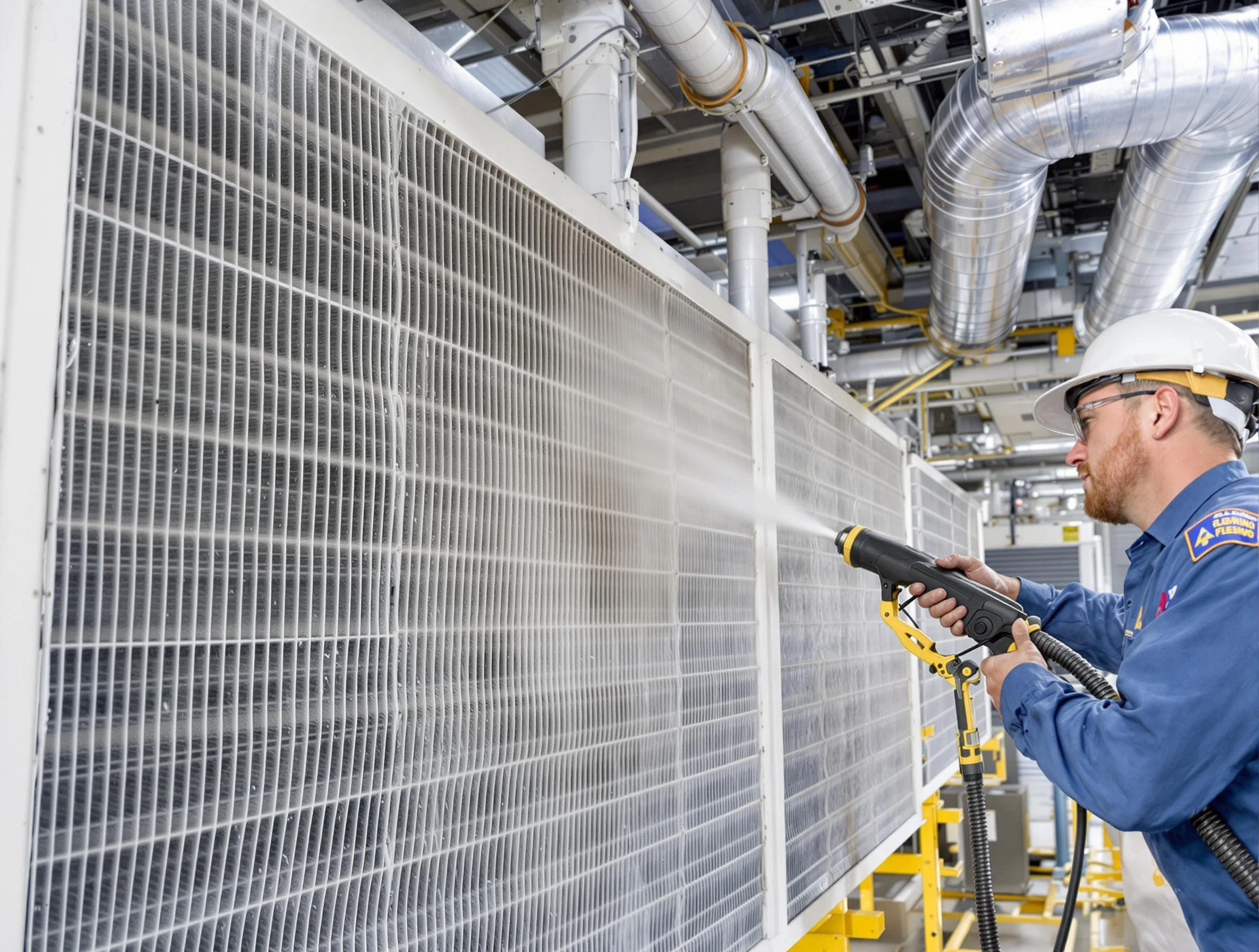 Professional commercial coil cleaning by Wellsville Air Duct Cleaning in Wellsville