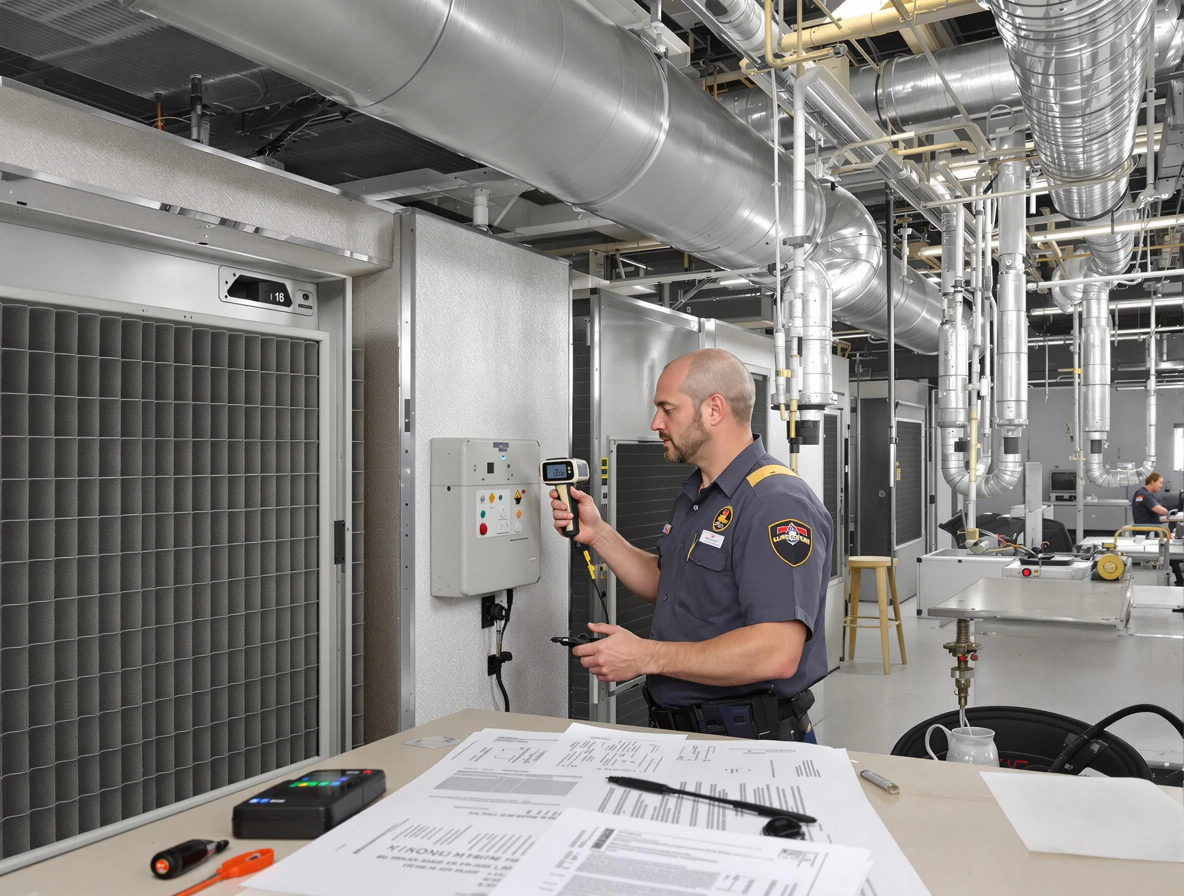 Professional filter system inspection by Wellsville Air Duct Cleaning in Wellsville