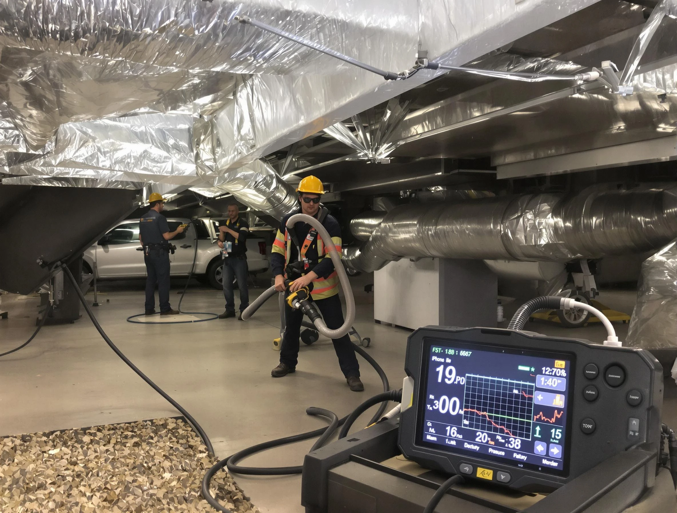 Professional negative pressure duct cleaning by Wellsville Air Duct Cleaning in Wellsville